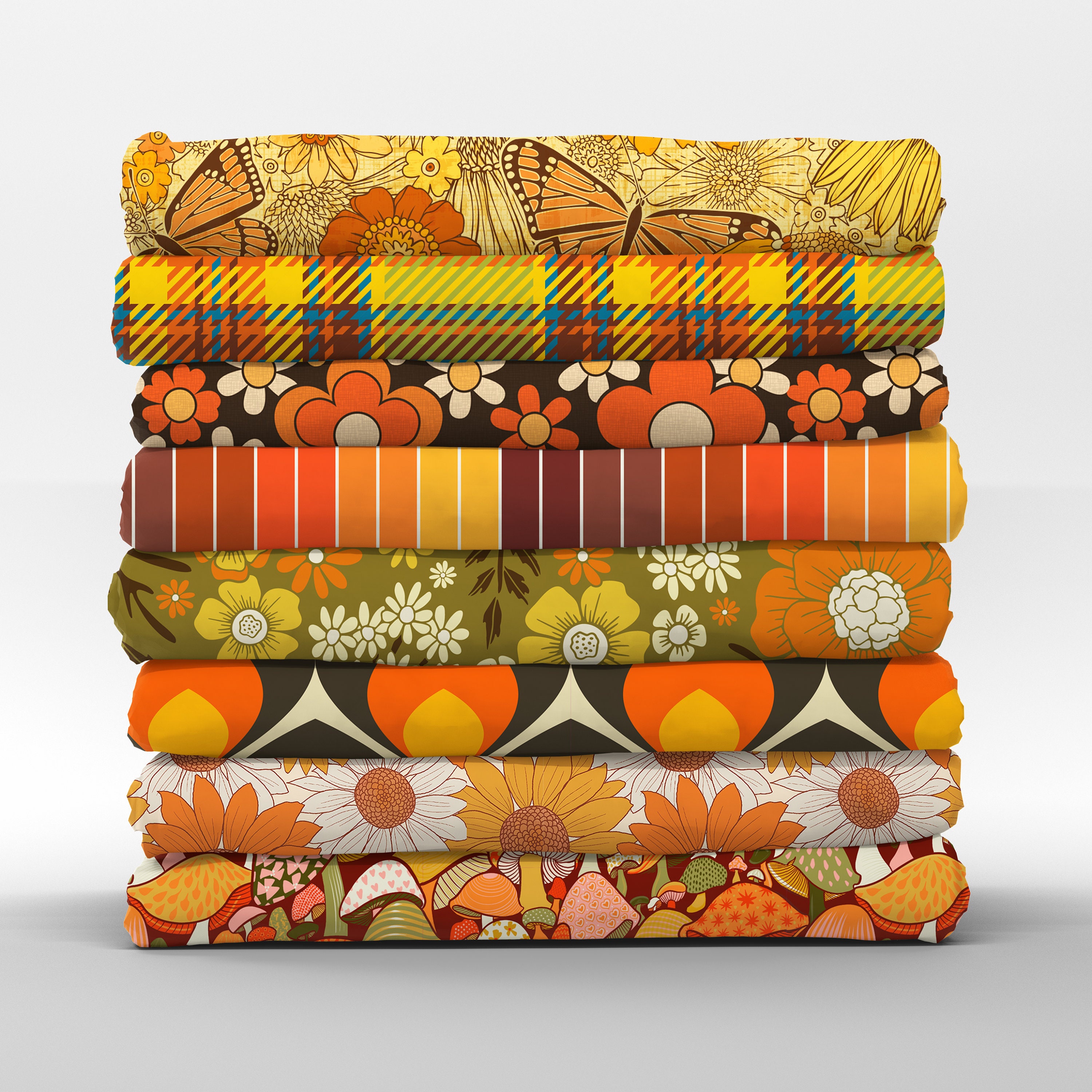 70s Fabric - Etsy Canada