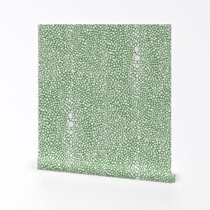 Animal Wallpaper - Green Shagreen By Danika Herrick - Green Antelope Rawhide Horse Removable Self Adhesive Wallpaper Roll by Spoonflower