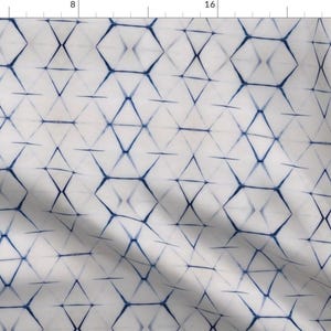Minimalist Shibori Triangles Fabric - Shibori Triangle By Pricedesigns - Modern Shibori Decor Cotton Fabric By The Yard With Spoonflower