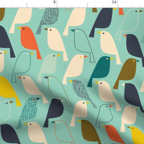 Road Trip Fabric by the Yard Retro Camping Summer Etsy