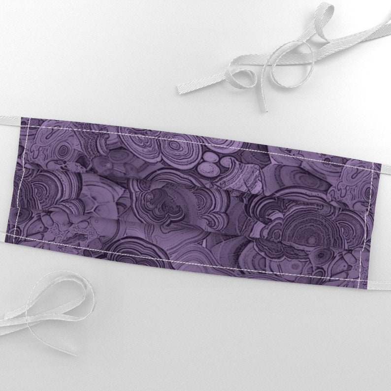 Purpe Marble Gemstone Fabric Amethyst By Ravynka Gemstone Etsy