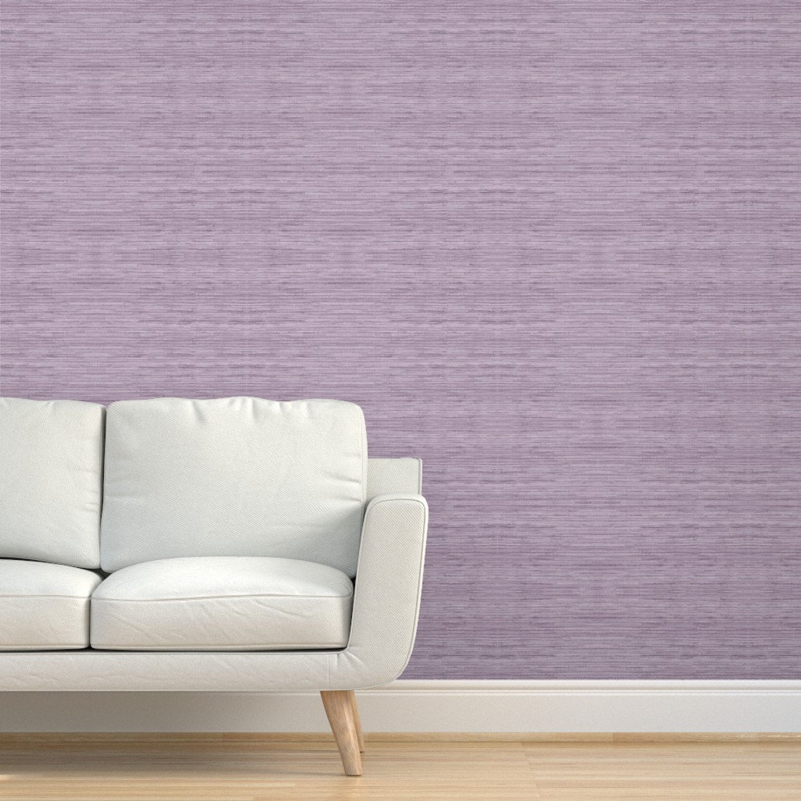 Grasscloth Wallpaper Soft Lavender by Willowlanetextiles - Etsy