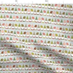 Christmas Elves North Pole Holiday Fabric - Christmas Gnomes - Small By Heartsandsharts - Cotton Fabric By The Yard With Spoonflower