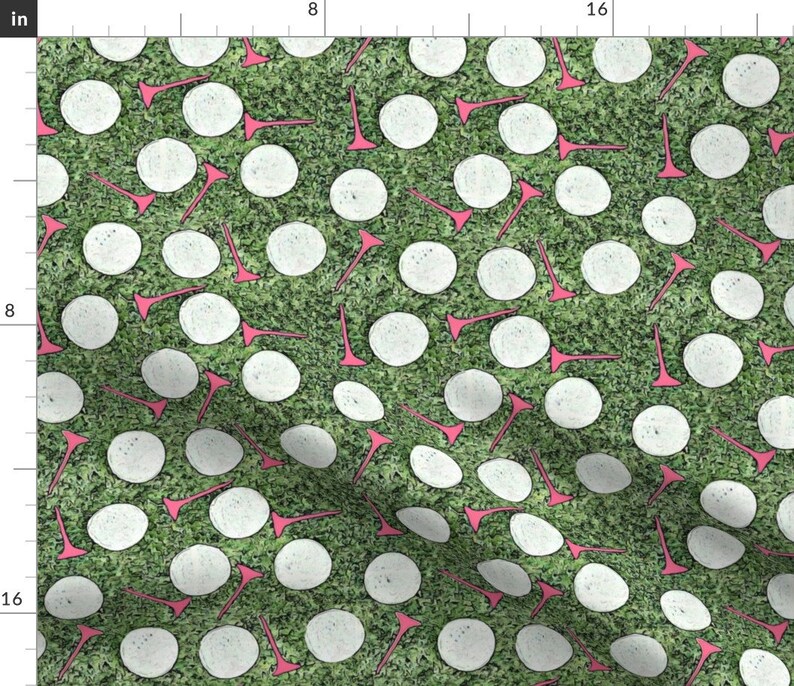 Golf Fabric Ladies' Golf Day by Lauriekentdesigns Golf Etsy