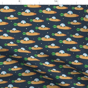Space Bunny Fabric - An Army Of Space Bunnies By Petitspixels - Space Bunny Galaxy Kid&#39;s Nursery Cotton Fabric By The Yard With Spoonflower