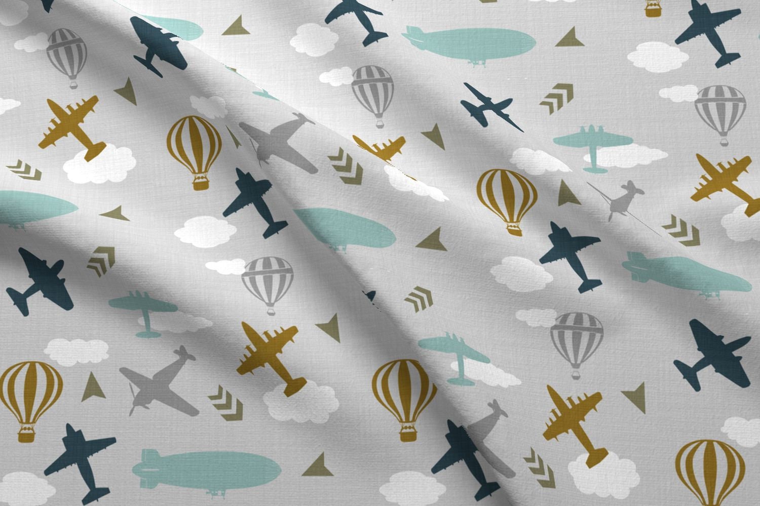 vintage air travel fabric