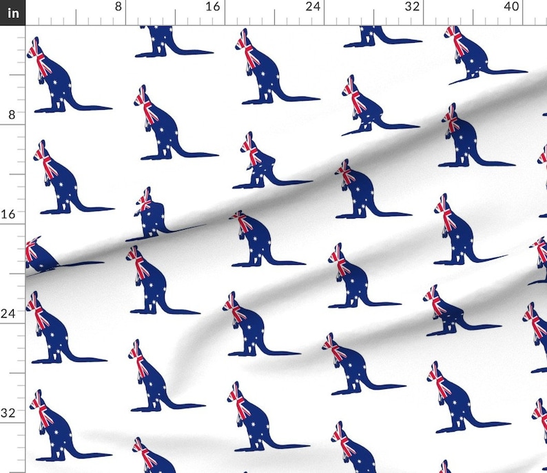 Kangaroo Fabric Kangaroo Quilt Square by Etsy