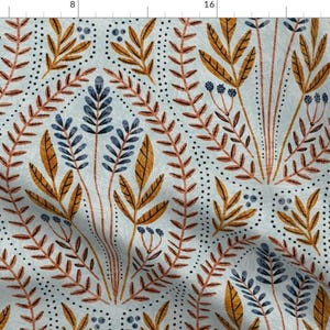 Vintage Wheat Damask Fabric - Barric by amy_maccready - Farmhouse Vintage Cottage Vintage Farmhouse  Fabric by the Yard by Spoonflower