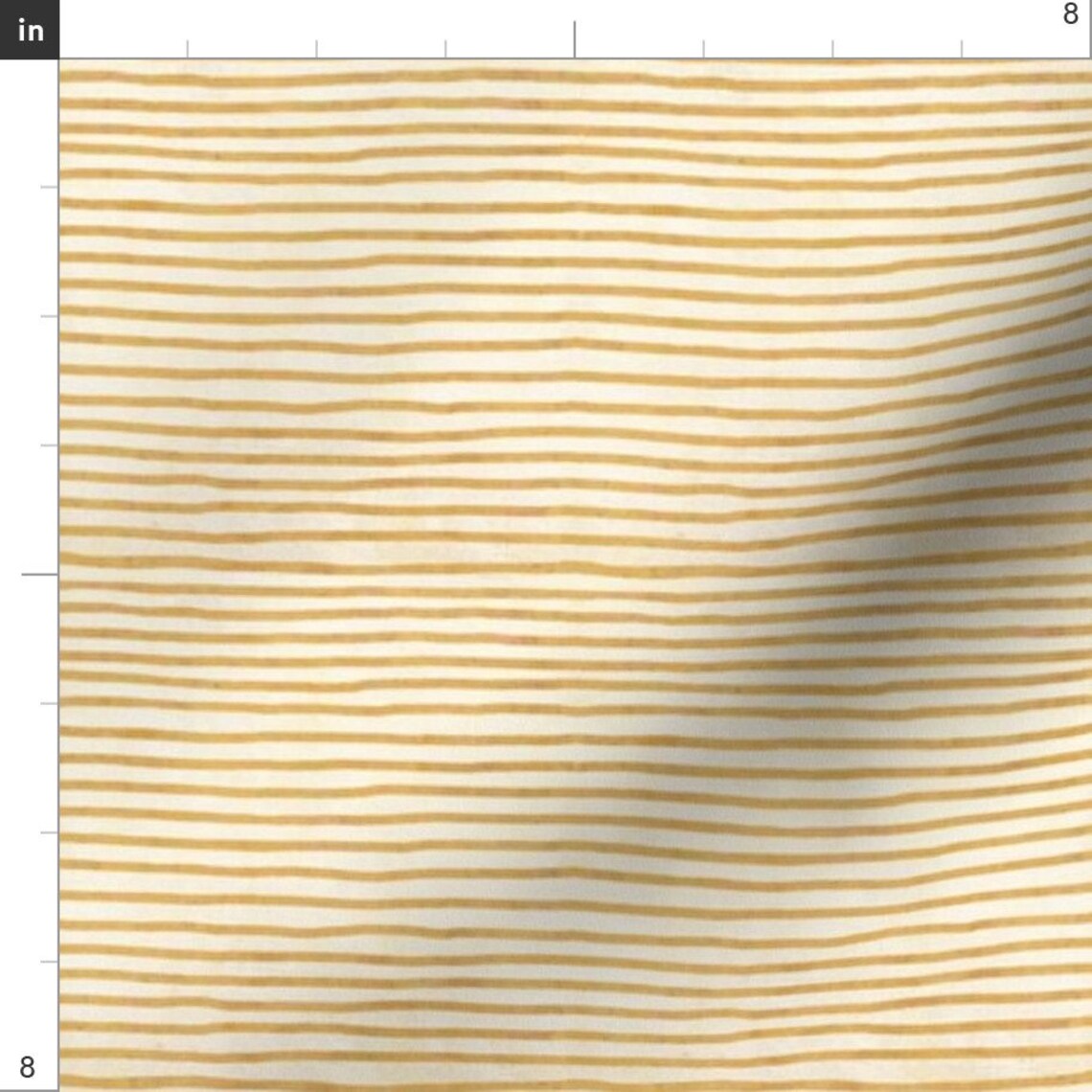 Mustard Yellow Stripe Fabric Mustard Stripe by Katherine | Etsy