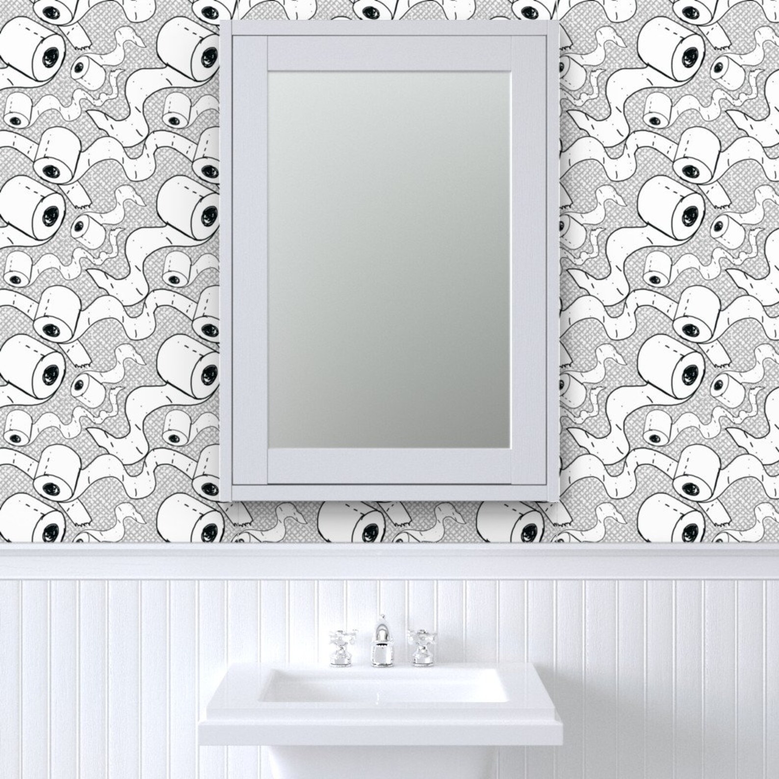 Toilet Paper Wallpaper Toilet Paper Fight by Abbieuproot - Etsy