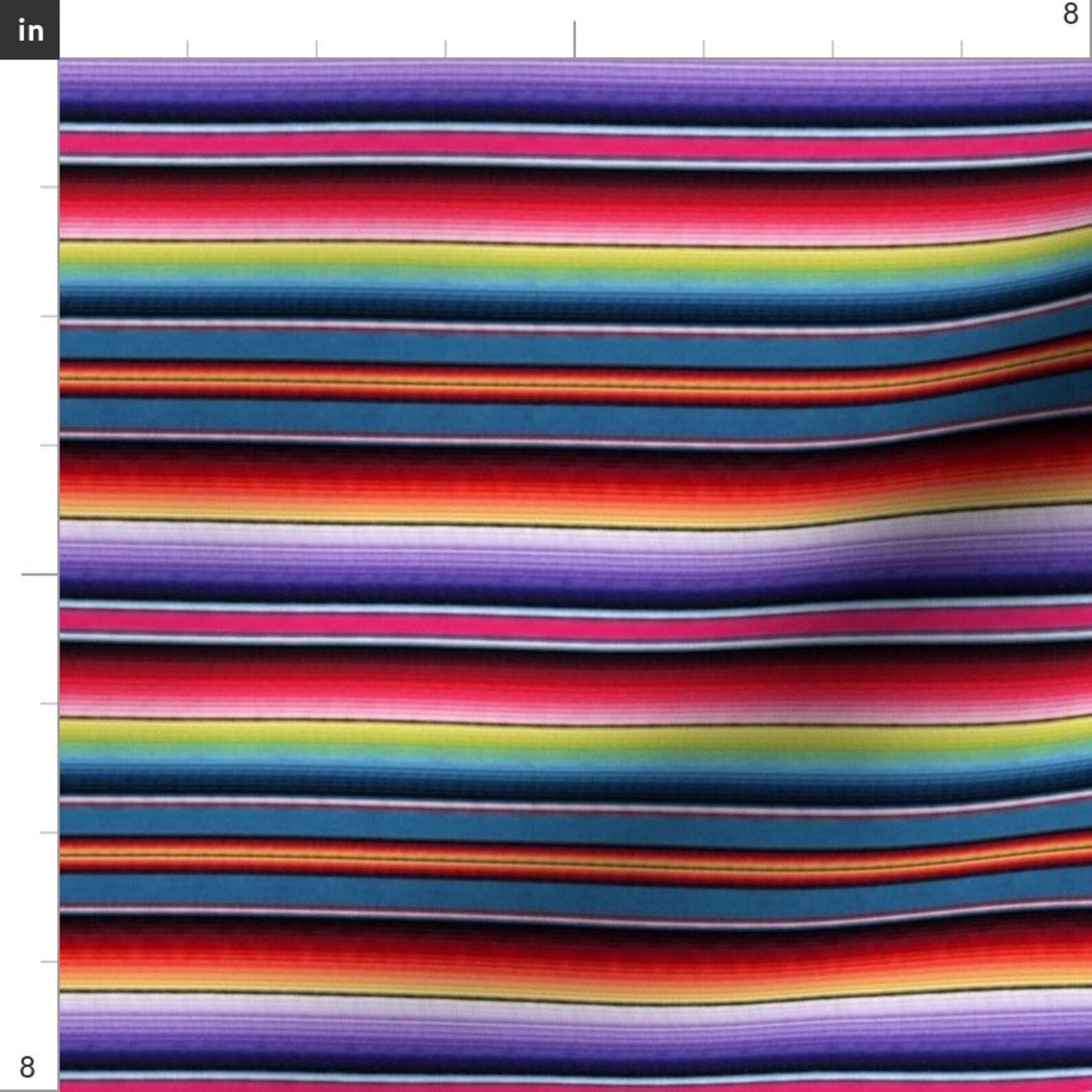 Serape Stripe Fabric Serape By Sewingpatternbee Rainbow Etsy