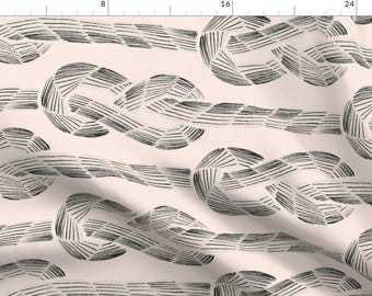 Coastal Fabric - Nautical Knots Large by amy_maccready - Knots Boating Summer Nautical Rope Sailing Ocean Fabric by the Yard by Spoonflower