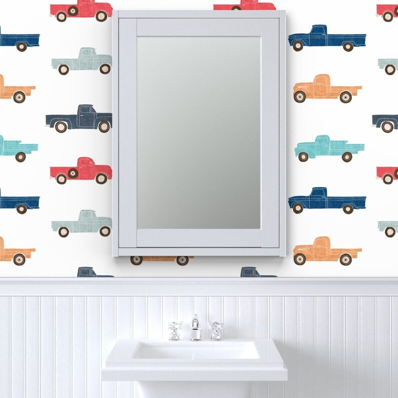 Vintage Trucks Wallpaper Vintage Trucks by Scarlette Soleil Etsy