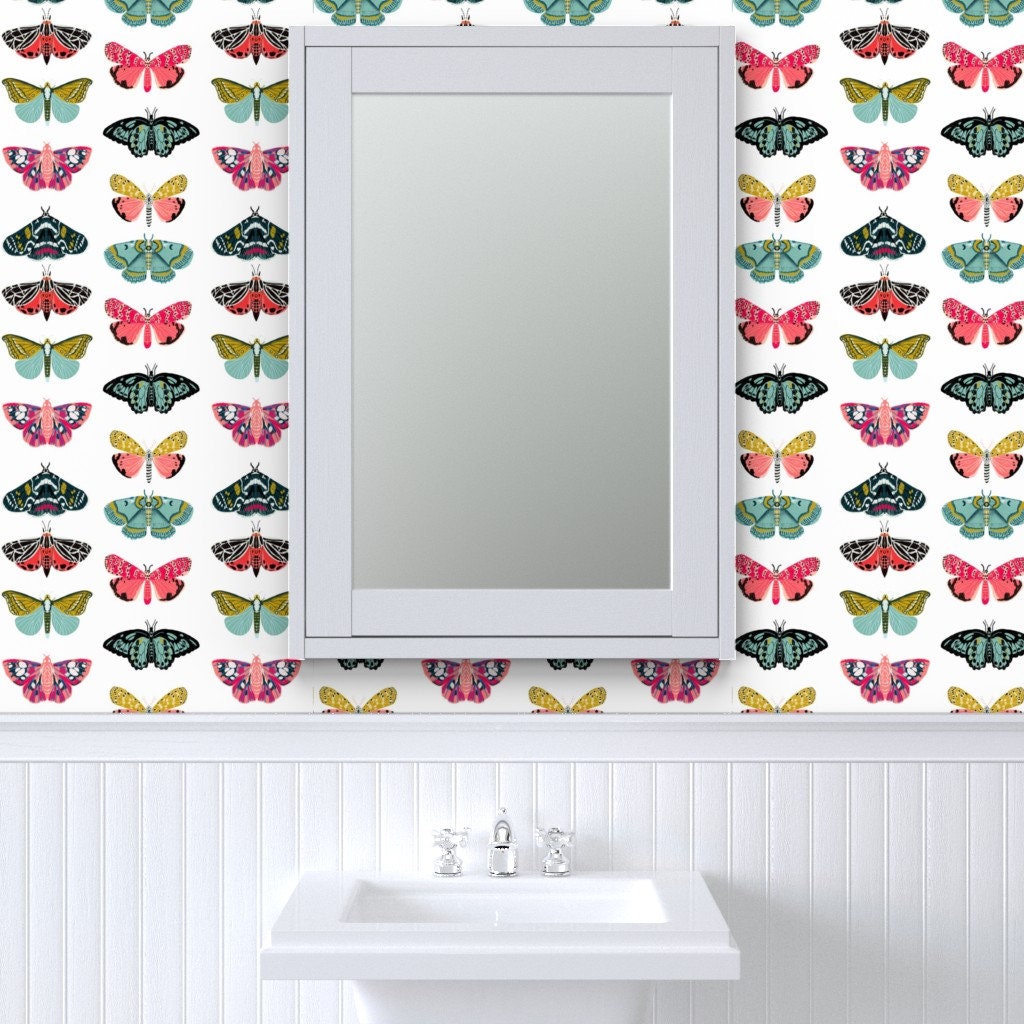Moth Butterfly Wallpaper Moths Butterflies Insect by Andrea | Etsy