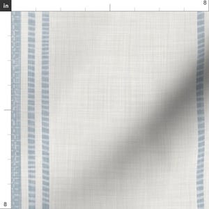 Blue Ticking Stripe Fabric - French Provincial by kittenlane - French Farmhouse Country Rustic Neutral Fabric by the Yard by Spoonflower afbeelding 3