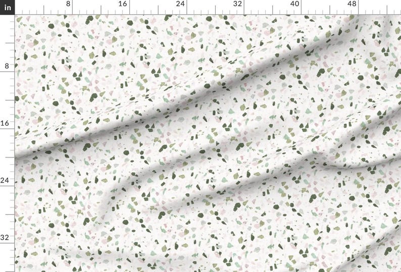 Terrazzo Fabric -Petra Terrazzo By Holli Zollinger -Terrazzo Geometric Modern Home Decor Speckled Cotton Fabric By The Yard With Spoonflower afbeelding 2
