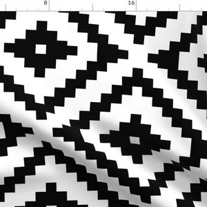 Aztec Fabric -Jumbo Aztec By Littlearrowdesign- Aztec Tribal Modern Boho Decor Upholstery Fashion Cotton Fabric By The Yard With Spoonflower