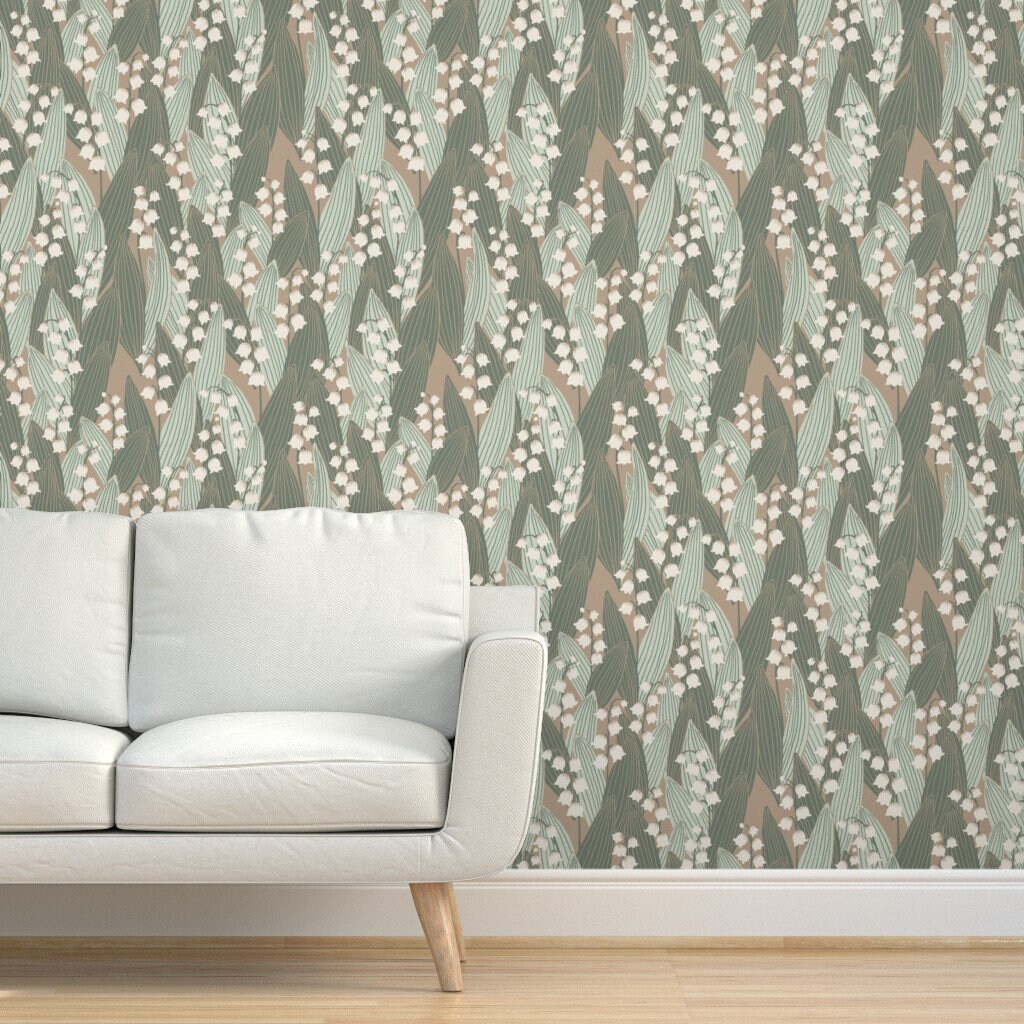 Lily of the Valley Wallpaper Lily of the Valley by Simut | Etsy