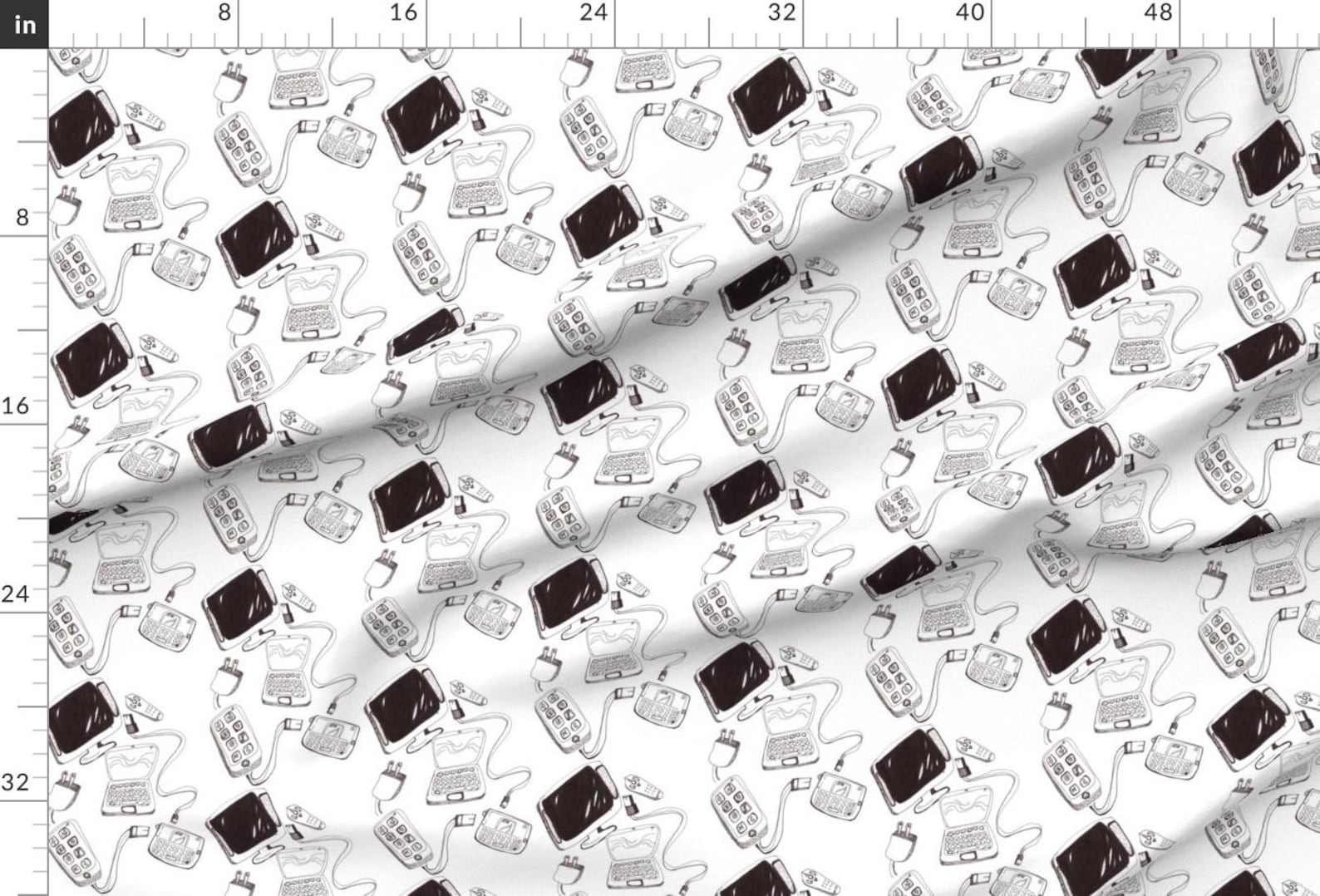 Computer Fabric - Plugged in 2 by Kcs - Electronics Vintage Computers ...
