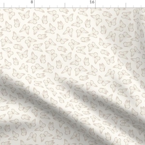 Monarch Fabric - Monarch Butterflies By Littlearrowdesign - Neutral Girls Kids Nature Spring Cute Cotton Fabric By The Yard With Spoonflower