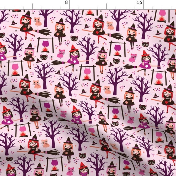 Magic poison and witch halloween fabric by Little Smile Makers - Cotton fabric by the yard with Spoonflower