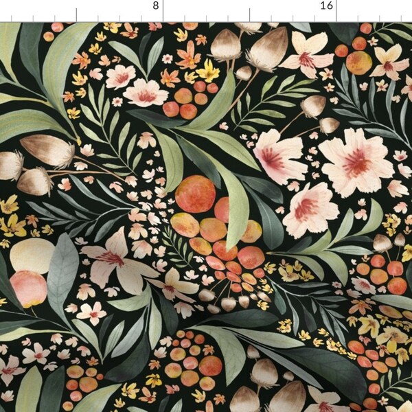 Botanical Fabric - Etsy
