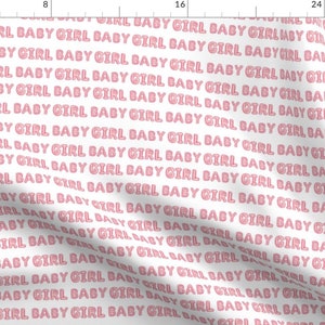 Baby Girl Cotton Fat Quarters Pink Gray Elephants Infant Newborn Nursery Petal Quilting Cotton Mix & Match Fat Quarters by Spoonflower Balloon Letters