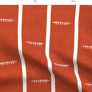 Football Fabric - Football By Wolfishie - Football Stripe Pigskin Sports Baby Boy Quilting Cotton Fabric By The Yard With Spoonflower