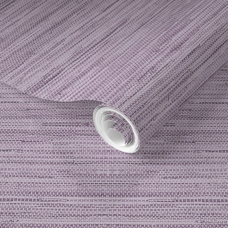 Grasscloth Wallpaper Soft Lavender by Willowlanetextiles - Etsy
