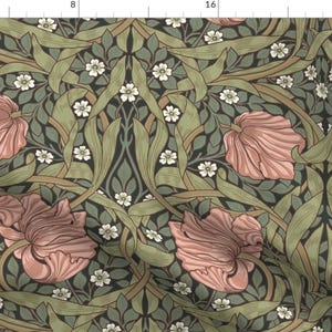 Victorian Floral Fabric - Pimpernel by utart - William Morris Antique Vintage Historical Timeless Classic Fabric by the Yard by Spoonflower image 1