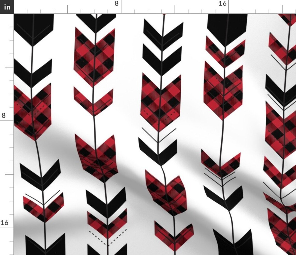 Buffalo Plaid Fabric Fletching Arrows Buffalo Plaid the Etsy