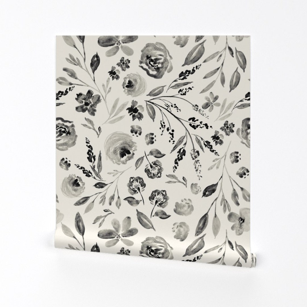Farmhouse Floral Wallpaper Farm House Floral By Etsy Farmhouse Floral Wallpaper Farm House Floral By Etsy