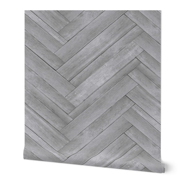 Herringbone Peel and Stick Wallpaper Etsy