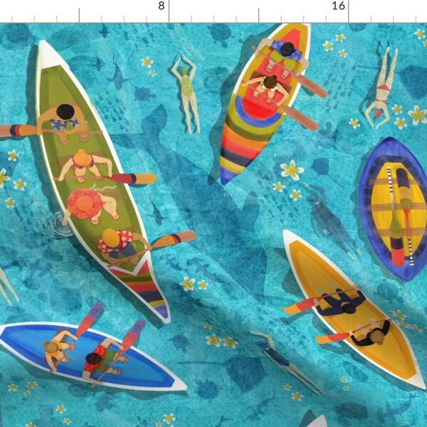 Canoe Fabric Etsy
