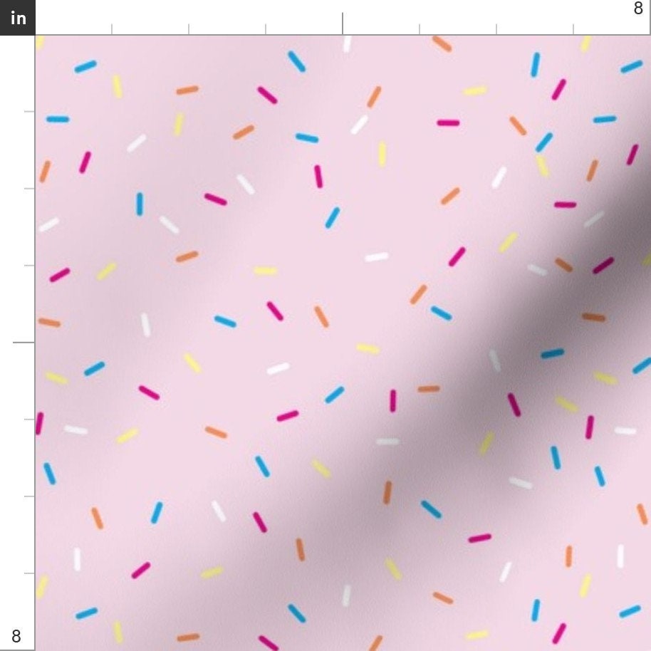 Sprinkles Fabric Pink Ice Cream Sprinkles By Draytonld Etsy