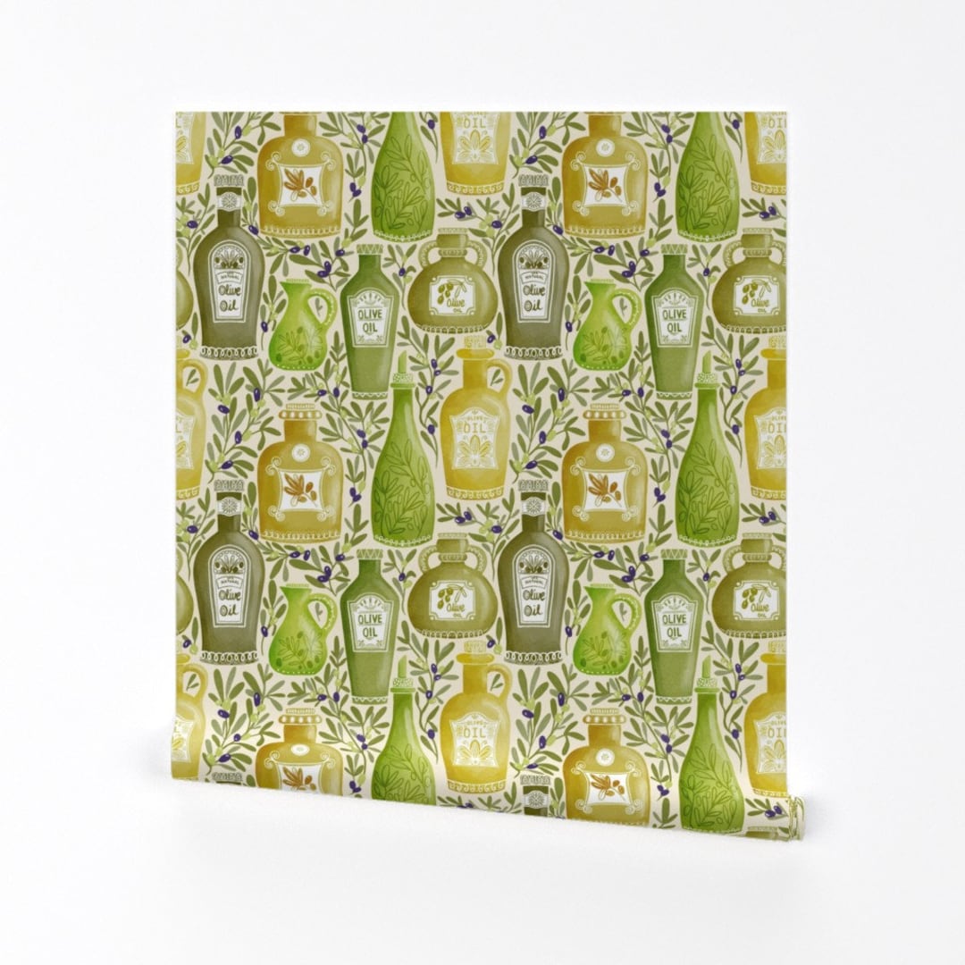 Green Bottles Wallpaper Olive Oil Bottles by Creativeinchi Food Olives