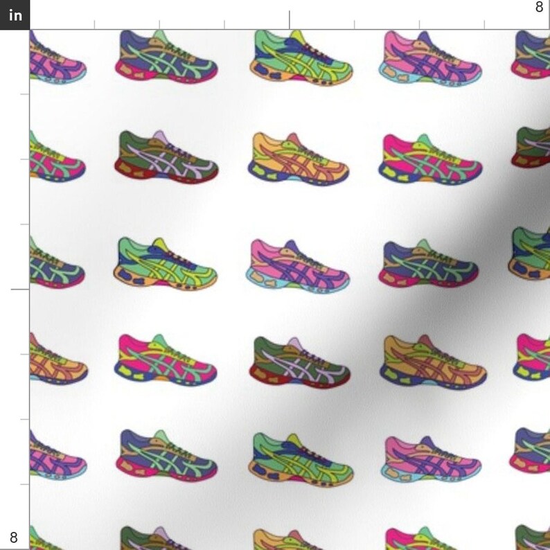 Running Shoes Colorful Fabric Running Shoes by Etsy