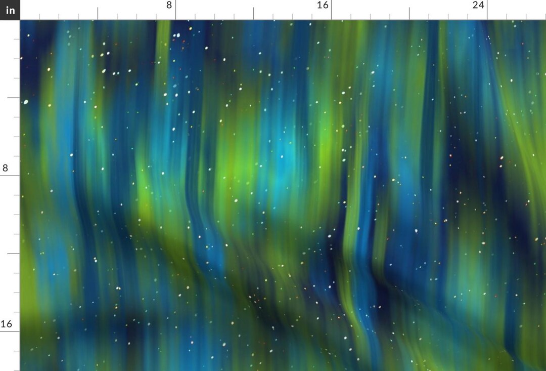 Northern Lights Fabric -in the Midst of an Aurora by Vo_aka_virginiao ...