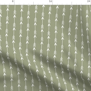 Gender Neutral Cotton Fabric Sage Green Woodland Animal Collection Petal Signature Quilting Cotton Mix & Match Fabric by Spoonflower image 8