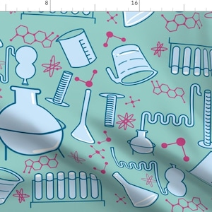 Science Fabric - Science Lab By Annaboo - Science Class Teacher Chemistry Cotton Fabric By The Yard With Spoonflower