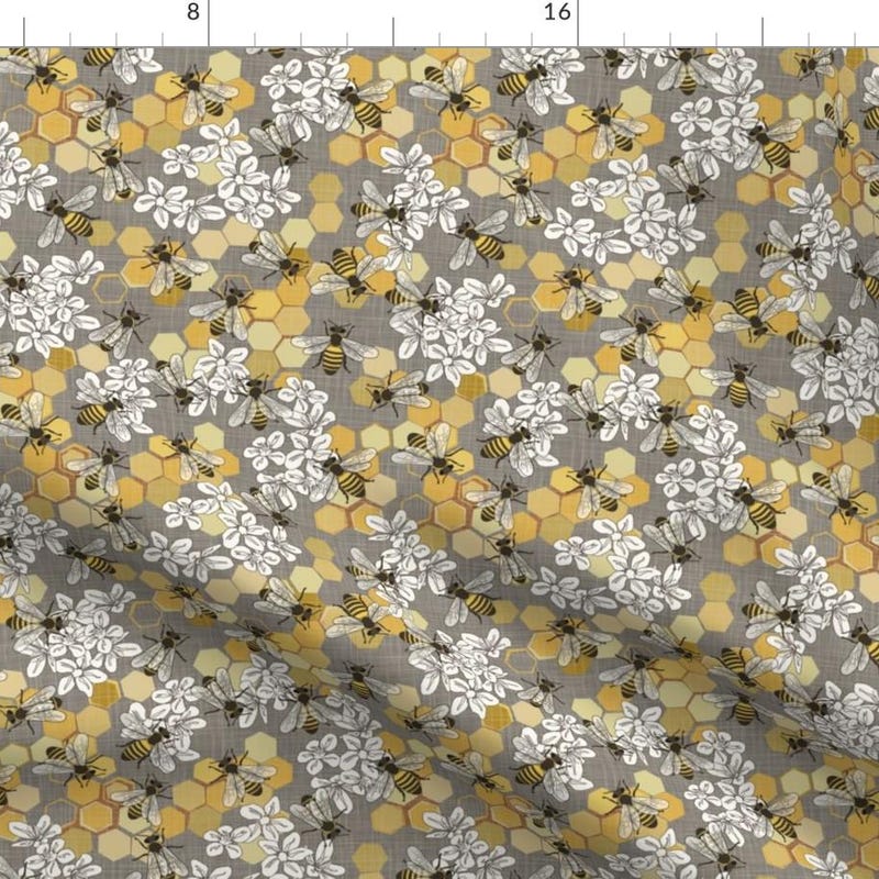 Honey Bee Fabric - Etsy