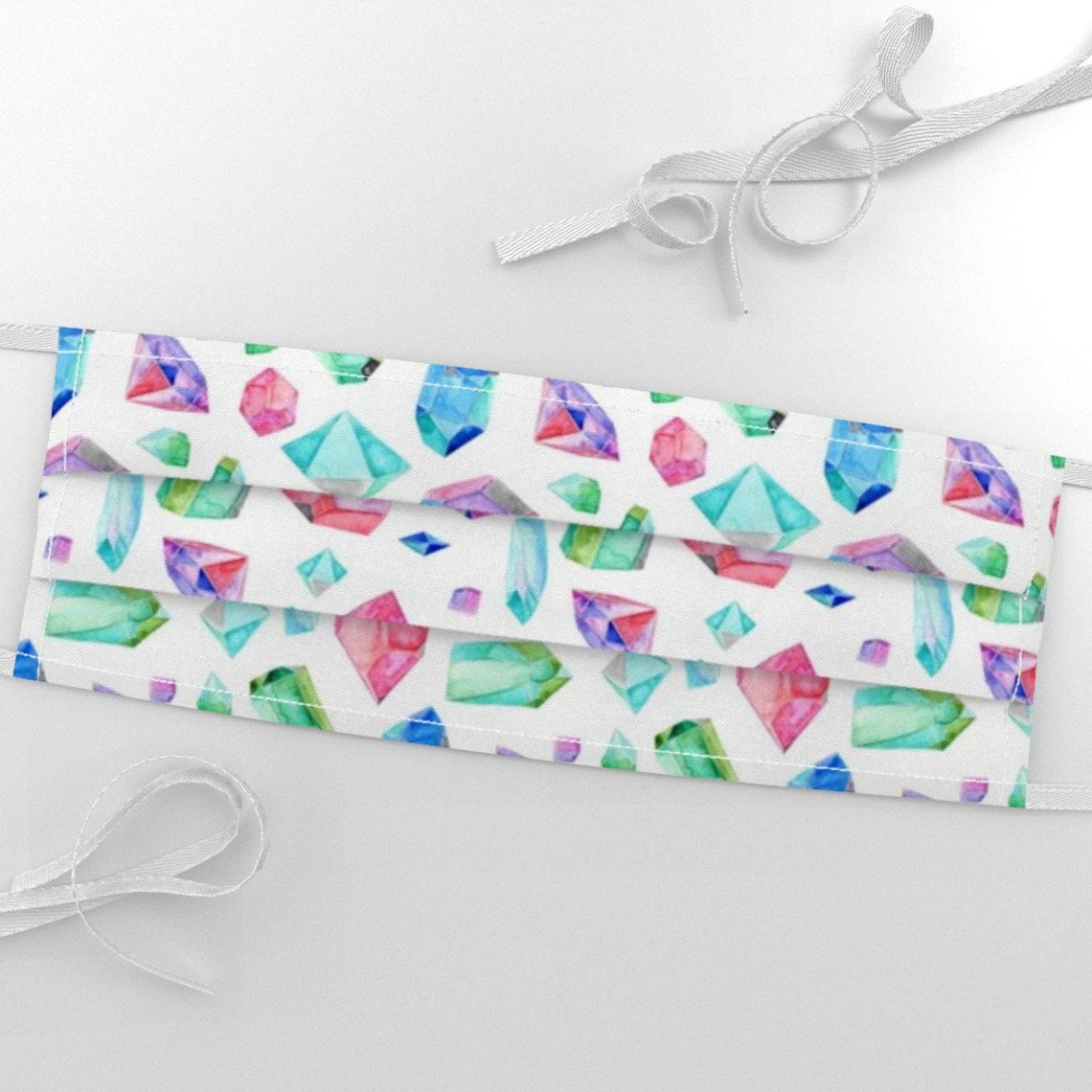 Mod Gems Fabric Watercolour Gems By Emmaallardsmith Etsy