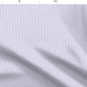 Lavender Gingham Fabric - Gingham Light Purple By Misstiina - Gingham Lavender Purple Checked Cotton Fabric By The Yard With Spoonflower image 1