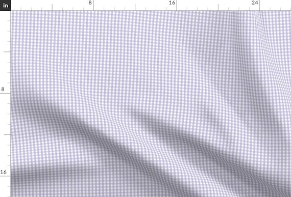 Lavender Gingham Fabric - Gingham Light Purple By Misstiina - Gingham Lavender Purple Checked Cotton Fabric By The Yard With Spoonflower