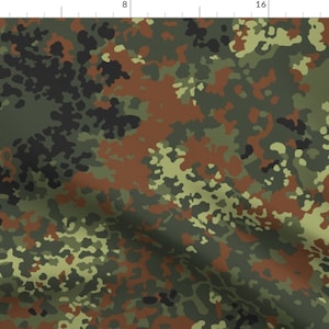 German Camo Fabric Camo By Ricraynor German Camouflage Cotton Fabric By The Yard With Spoonflower image 1