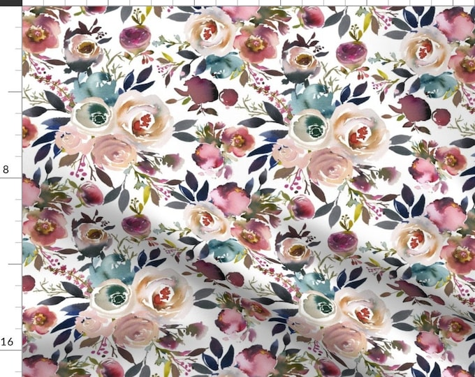 Vintage Botanical Floral Fabric Botanist's Garden on | Etsy