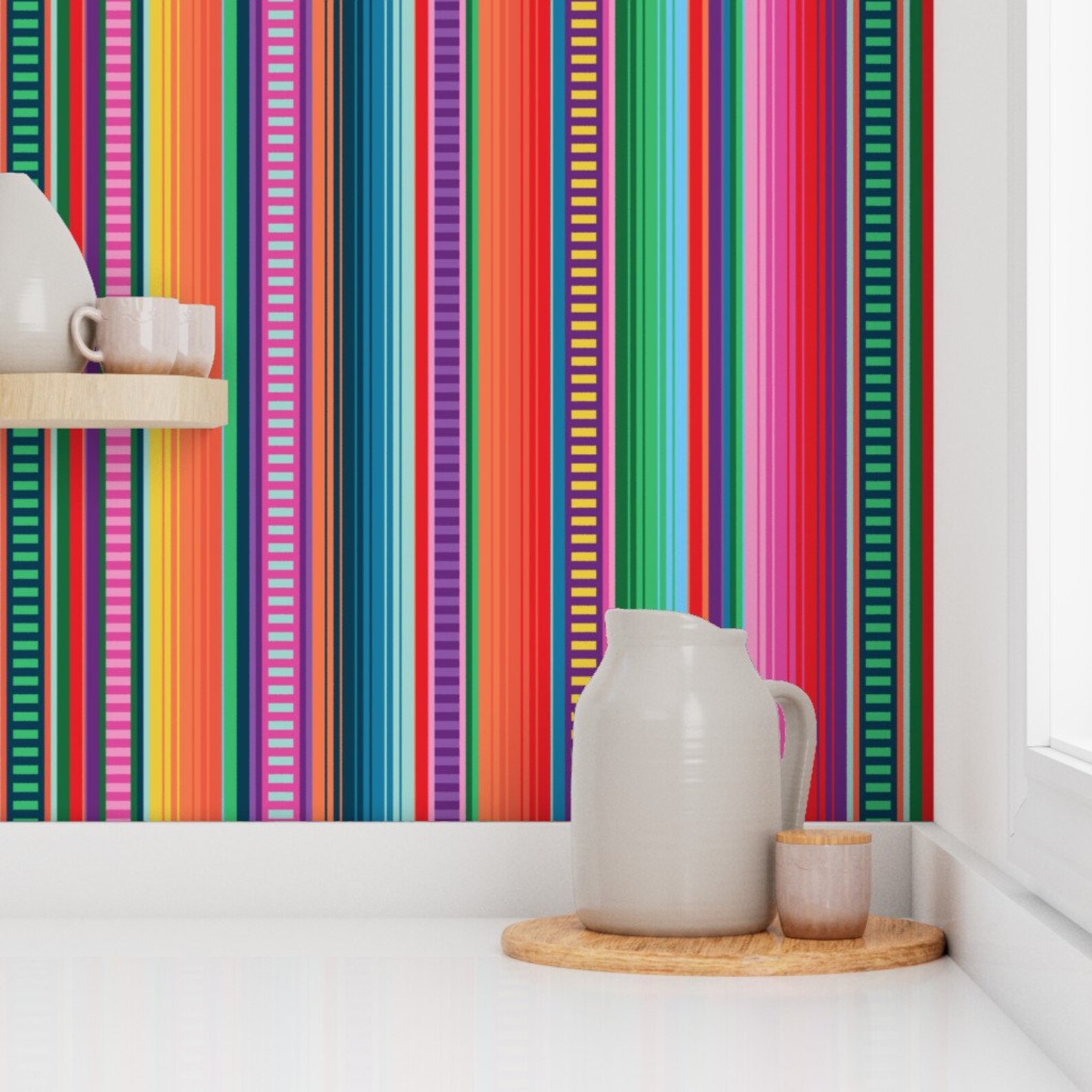 Mexican Blanket Wallpaper Mexican Blanket by Anchored by - Etsy