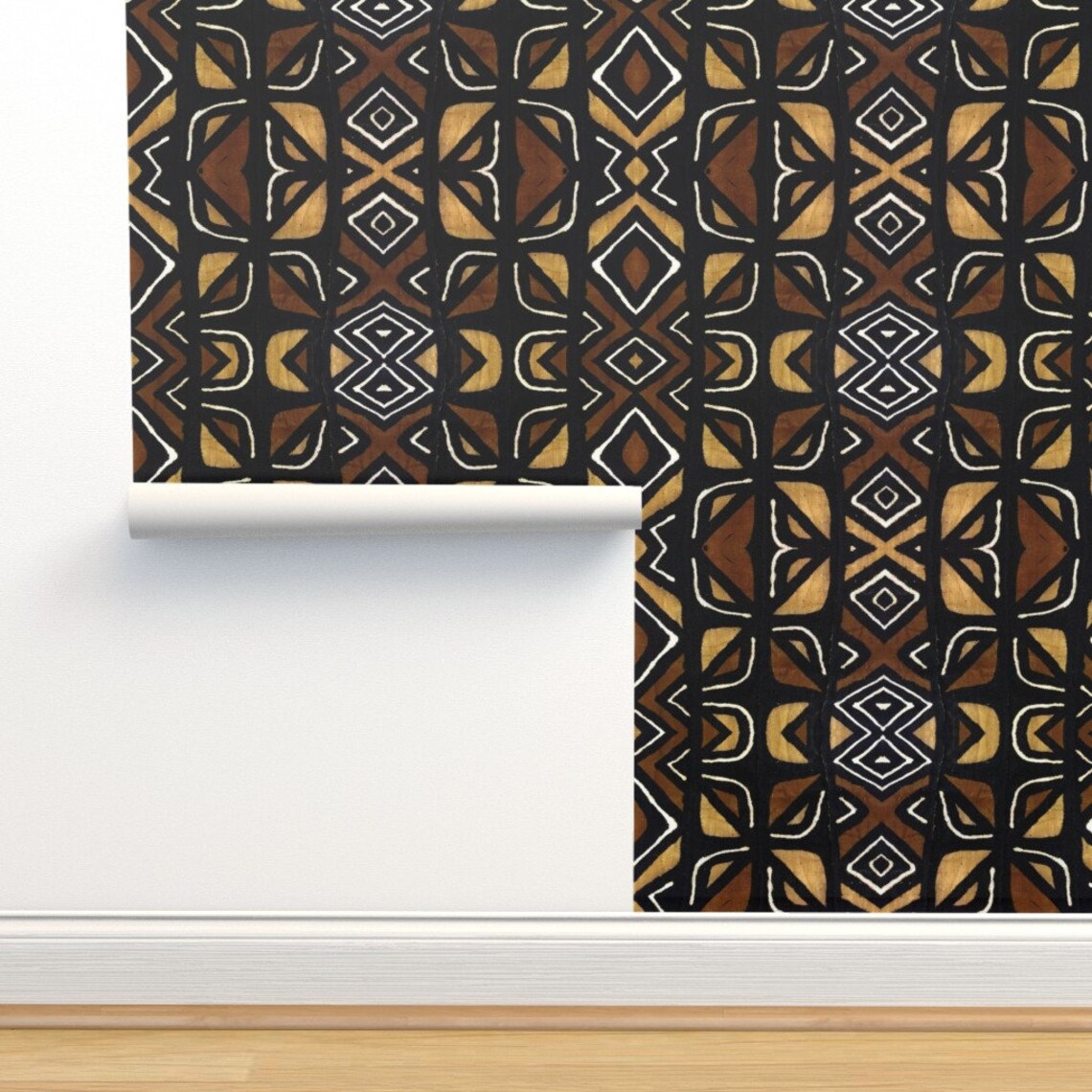 Mali Wallpaper Mudcloth 3 by Susaninparis Mali Mudcloth - Etsy
