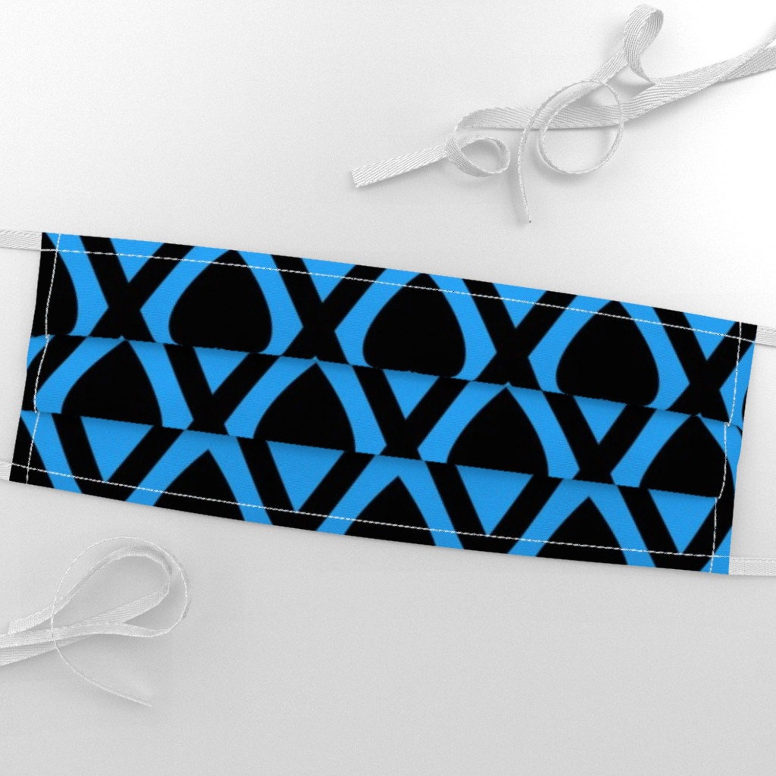 Spades Fabric Umbria's Spades in Black and Blue by Siya Etsy