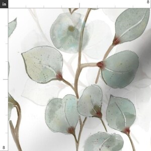 Botanical Fabric - Eucalyptus Leaves by canedoandco - Australian Flowers Farmhouse Plant Flora Fabric by the Yard by Spoonflower image 3
